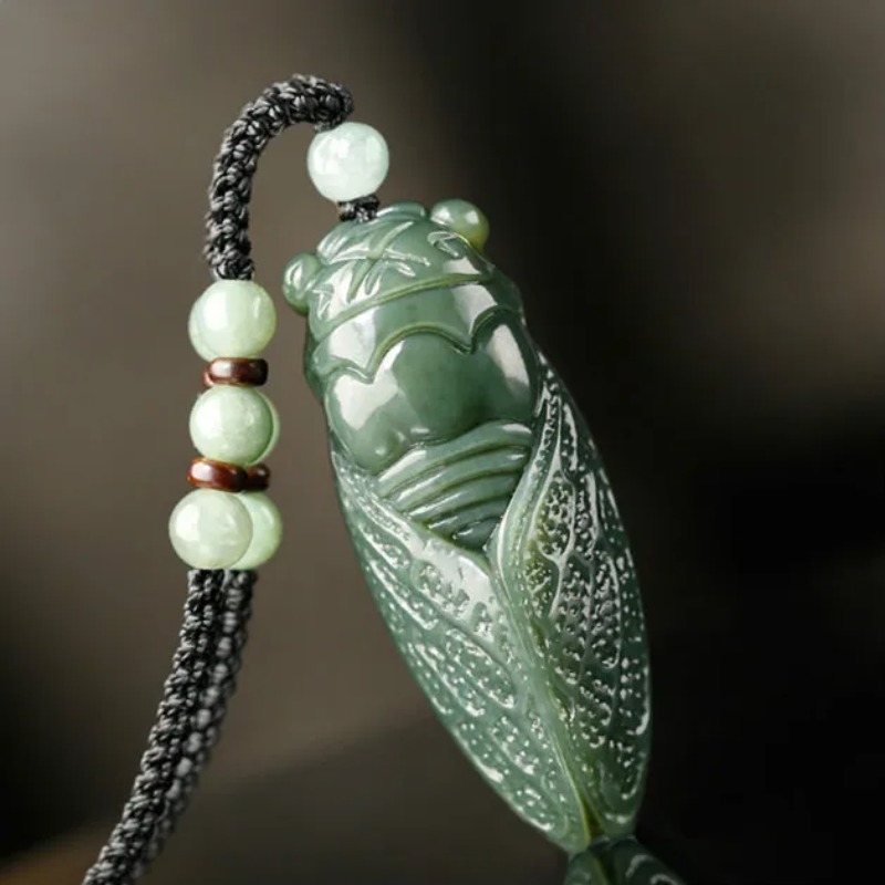 Doğal Hetian yeşim Cicada koly - Women'S Fashion Jewellery incelemesi ve fiyatı