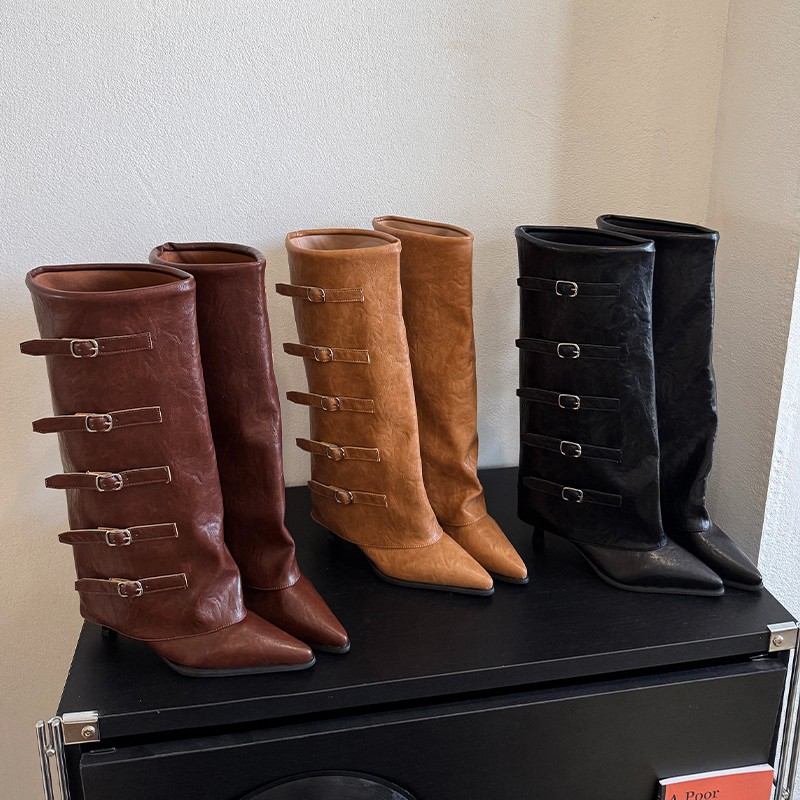 Yeni Sonbahar-Kış Koleksiyonu, - Women'S Fashion Knee High Boots incelemesi ve fiyatı